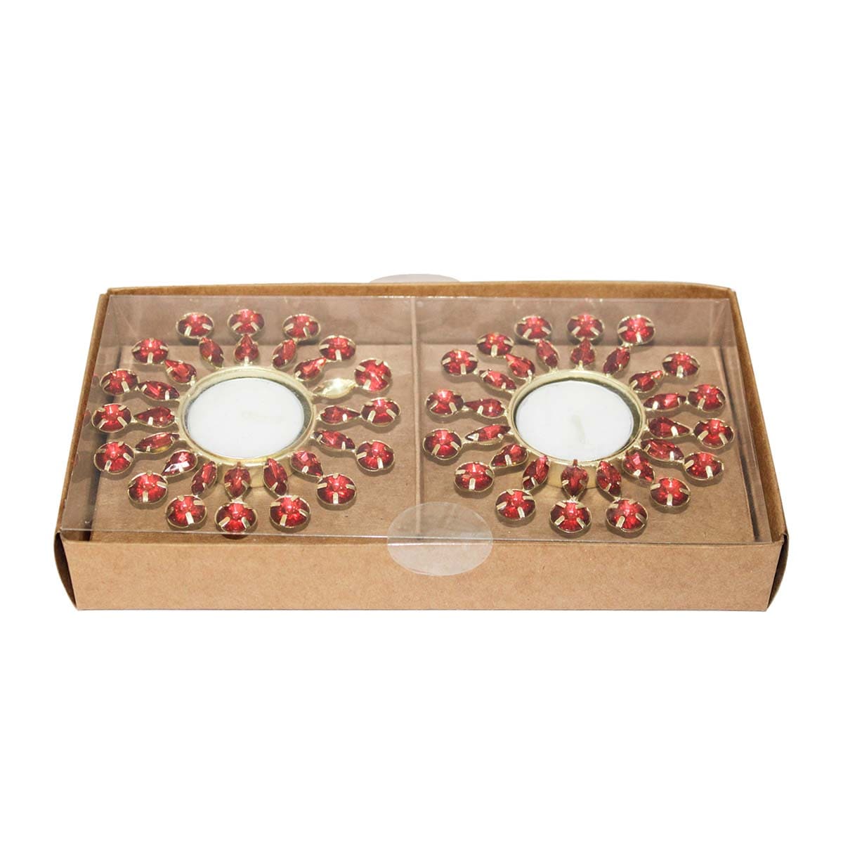 Unique Handcrafted Decorative T-Light Holder for Home (Set of 2)